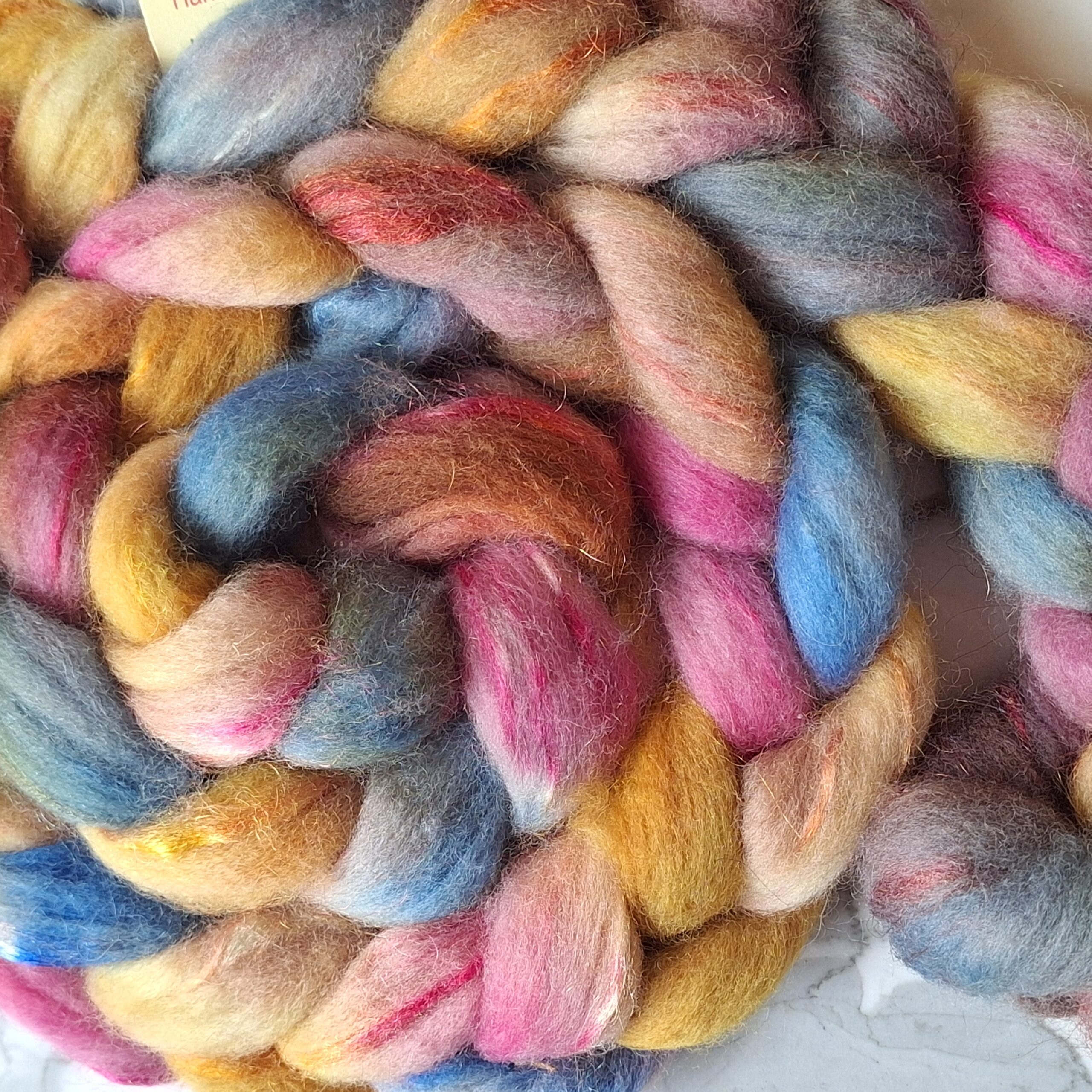 English Blue Faced Leicester Tops with Nylon AE